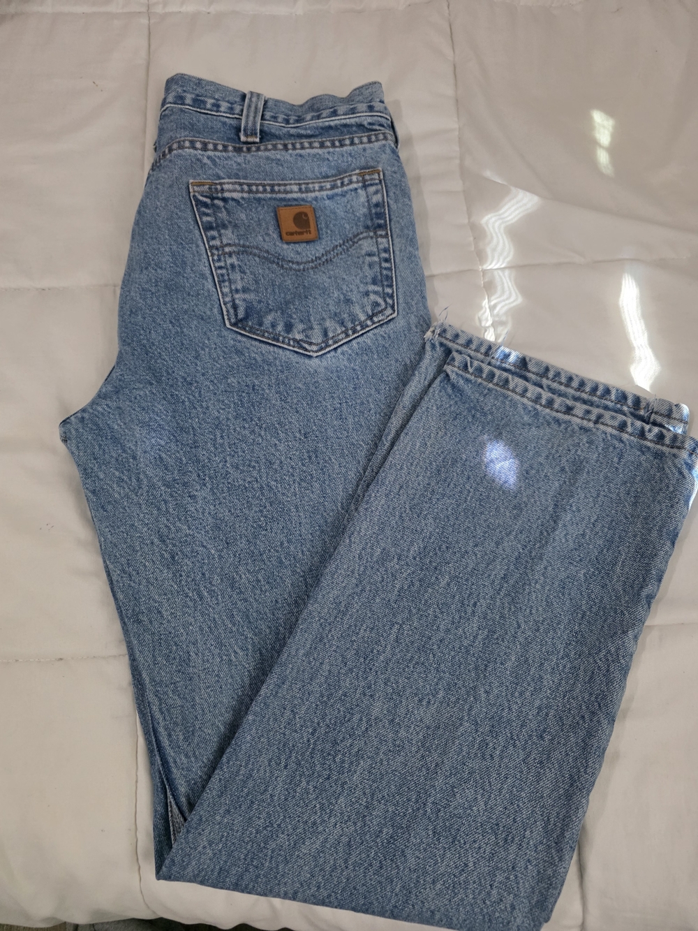 Carhartt Women's Light Blue Boot Cut Jeans